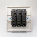 Wall Light Switch Socket 3 Gang 2 Way